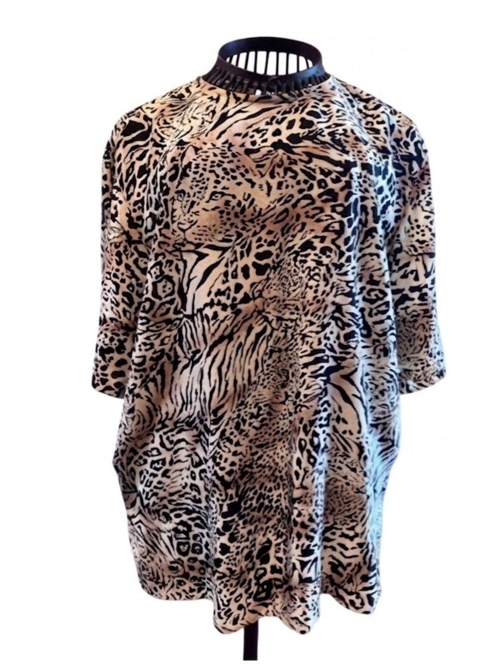 Vintage - JH Collectibles - 100% Silk - Animal Print - Blouse - Size 6